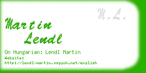 martin lendl business card